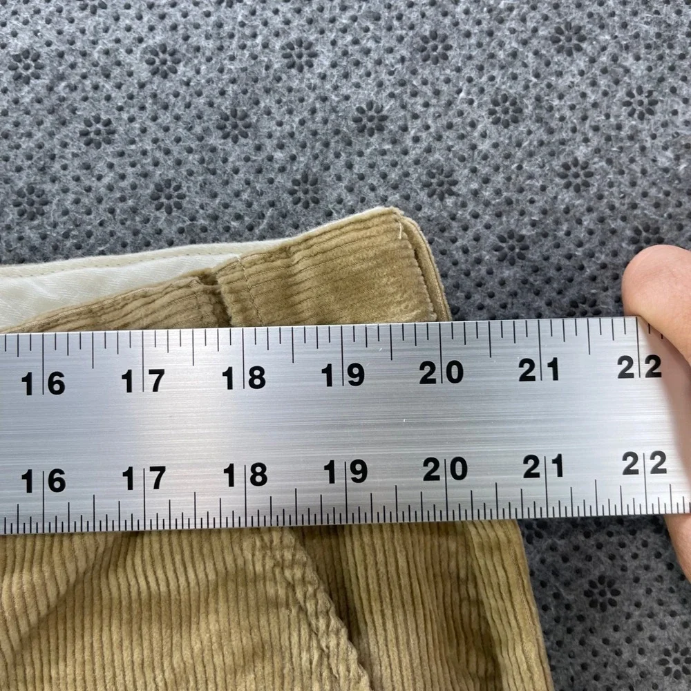 NEW LL Bean Comfort Waist Corduroy Pants Mens 40x26 Tan Khaki Straight Leg